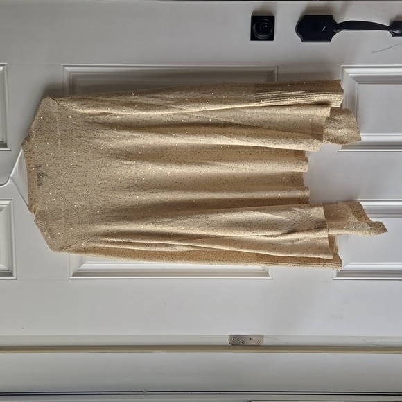 Saks Fifth Avenue Gold Sequin Cardigan - Picture 4 of 8